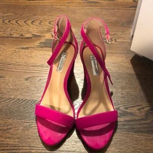 INC Pink Block Heels